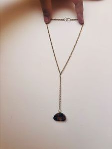Unique real flower pendant chain
