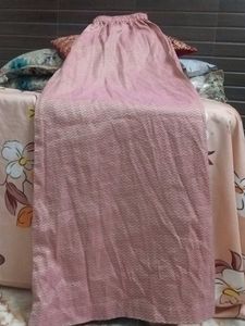 Pink Printed kurti plazo Set