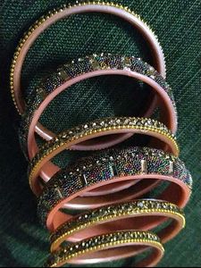 Set Of 4 Beaded Bangle