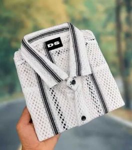 Striped Mesh Shirt