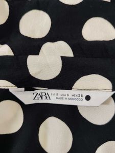 Zara polka dot Shirt dress