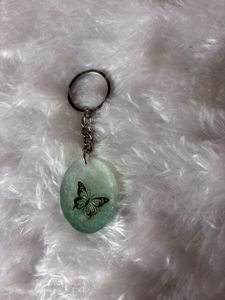 Resin Butterfly Keychain