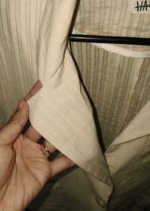 Beige Short Sleeve Blazer