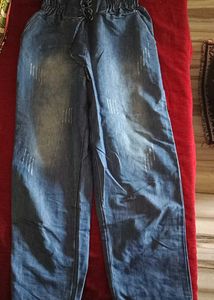 Stylish Blue Baggy Jeans