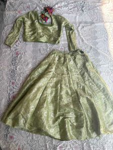 Green Lehenga Choli Set