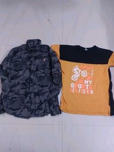 Combo Shirt,And Tsshirt,Slightly Used