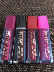 Butter Beauty Matte Lipsticks (pack of 4 lipstick)
