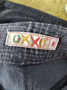 Dark Wash Corduroy Flare Pants