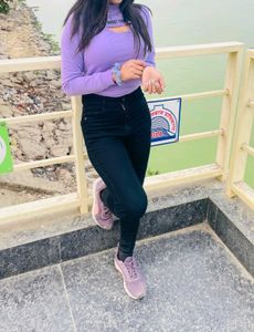 Purple Sweat Top.