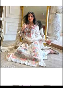 Embroidered White Salwar Kameez Suit