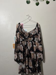 Floral Print Mini Dress