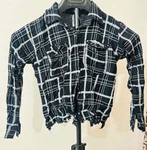 Checkered Black & White Short shirt