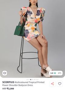 Colorful Floral Mini Dress