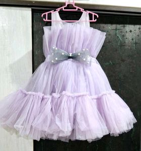 Lavender Frock For 2-4 Years