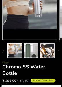 Pexpo Steel Water Bottle