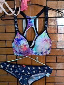 Combo Of Four Imported Fabric Bra N Panty