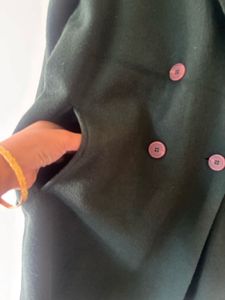 Drop Shoulder Loose Fit Coat