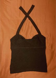 Black Halter Top