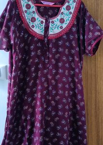 Embroidery Night Wear