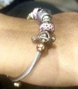 Silver Tone Charm Bracelet