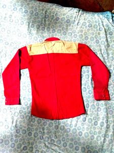 Retro Color Block Button-Down