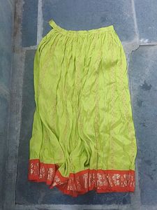 Green Ethnic Skirt