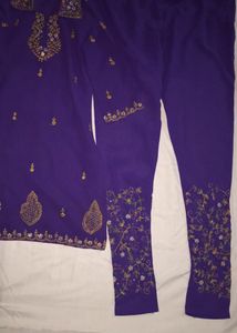 Purple Kurta Set