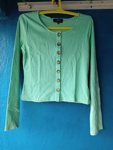 🆕Neon Green Cardigan/Top(This Is New Without Tag)