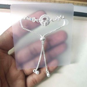 Pure Silver Butterfly 🦋 Adjustable Hand Bracelet
