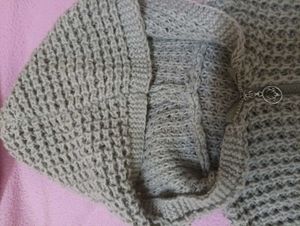 Knitted Crop Zip-Up Hoodie
