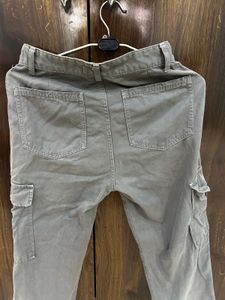 Grey Cargo Pants