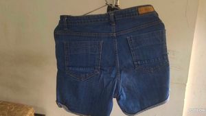 Denim Distressed Shorts