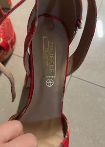 Red Floral Heels size 38