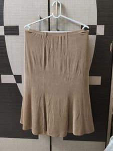 Combo &#34; Glitter Top &amp; Beige Skirt&#34;