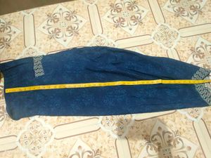 Ethnic Blue Patterned Pants