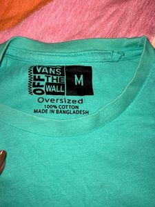 Vans Turquoise Graphic Tee - Medium