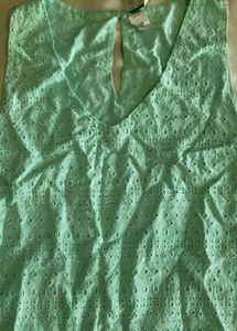Mint Green Eyelet Tank Top