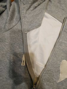 Cozy Grey Heart Hoodie