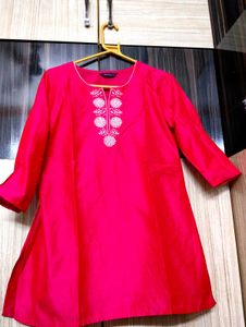 Beautiful Pink Short Kurta