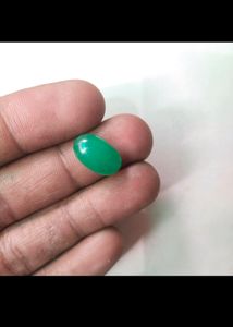 NATURAL GREEN ONYX HAQIQ 5.95 CTS. Loose Gemstone
