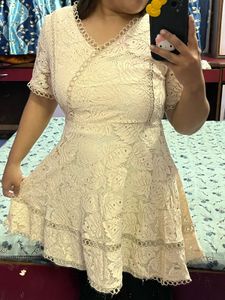 Pintrest Elegant Lace Fit &amp; Flare Dress