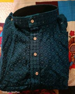 Teal Kurta - Modern Style
