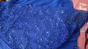 Blue Dress with Sequin Top