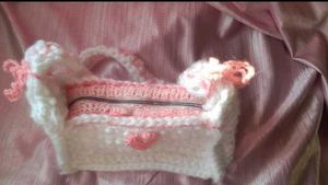 Handmade Crochet Heart Shoulder Bag