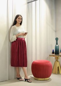 Beautiful Red Flared Skirt