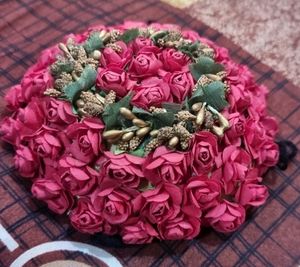flowers bun ( artificial flowers)