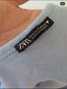 Blue ZARA Crop Top