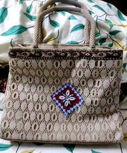 Cream Colour Jute Bag