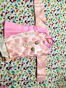 Pink Silk Suit