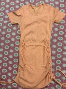 Peach Bodycon Dress